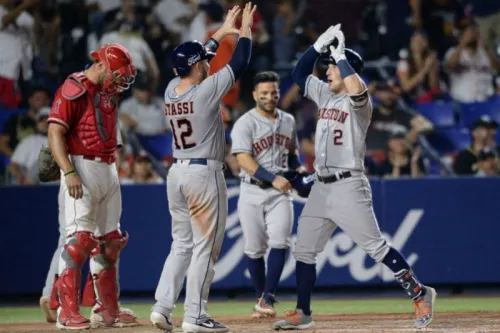 Astros derrota a Angels 13 carreras a 6 en la México Series de MLB