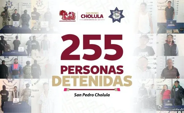 Sp Cholula 255 Personas Detenidas
