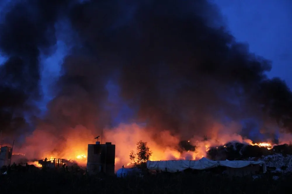 Incendio recicladora Canoa
