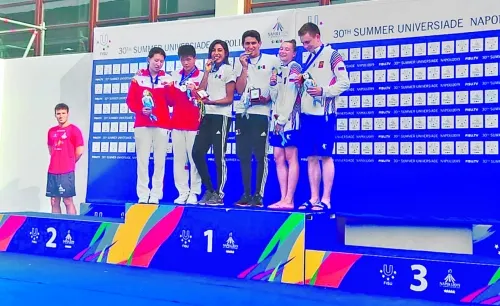 México consigue dos medallas de oro en clavados de la Universiada Mundial de Nápoles