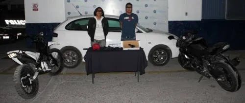Elemento de la SSPTM frustran robo de vehículo en la colonia El Jardín; hay dos detenidos