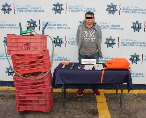 La SSPTM de Puebla detuvo a probable asaltante de tienda OXXO