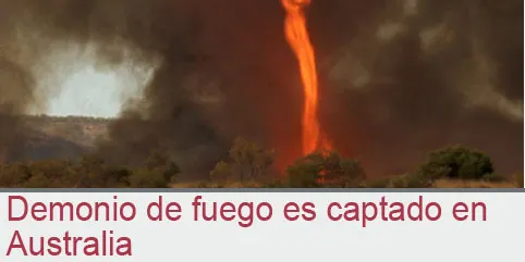 Demonio de fuego es captado en Australia