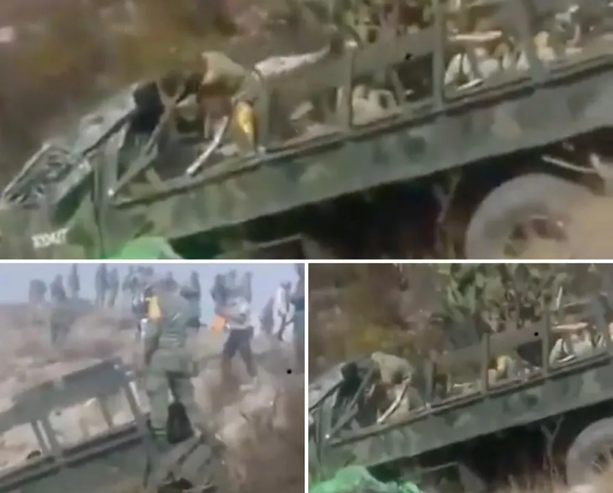 Vuelca camión de militares en la Puebla – Orizaba, hay fallecidos