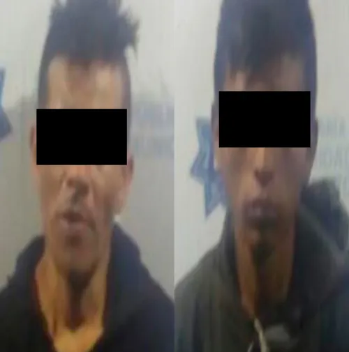 Aseguran a dos hombres por robo a negocio en la colonia Volcanes
