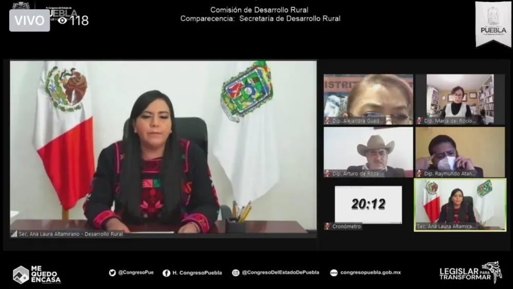 Comparece en Comisión del Congreso la titular de la Secretaría de Desarrollo Rural