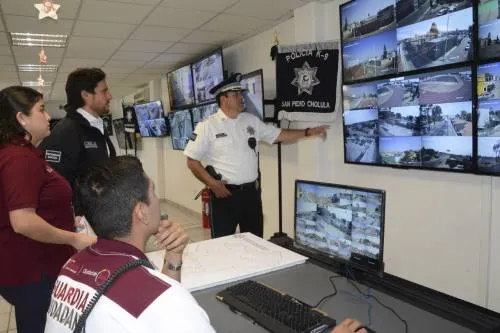 Amplían sistema de cámaras de vigilancia en San Pedro Cholula
