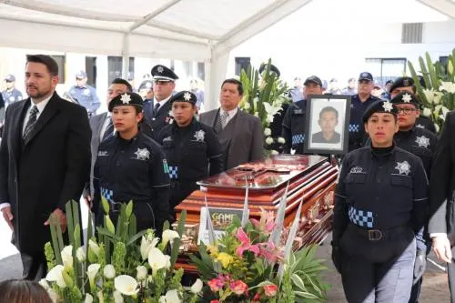 SSP del Estado rinde homenaje a Policía Auxiliar que falleció en cumplimiento de su deber