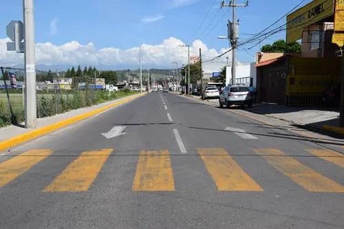 Entrega gobierno de San Pedro Cholula rehabilitación de ruta de evacuación