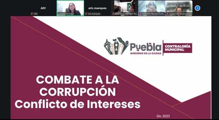 Capacita Contraloría Municipal a personas servidoras públicas en combate a la corrupción