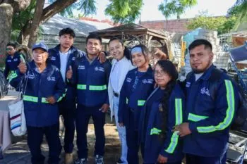 Ariadna Ayala continúa dignificando la labor de los trabajadores de Servicios Públicos en Atlixco