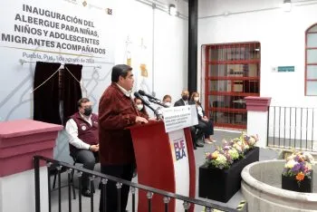 Gobierno de Puebla inaugura albergue para menores migrantes acompañados