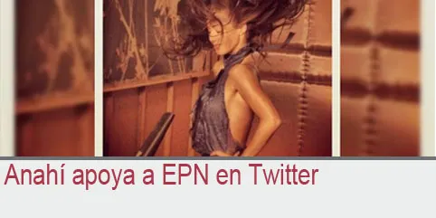 Anahí apoya a EPN en Twitter