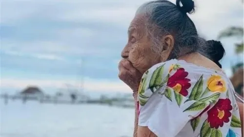 Abuelita de 97 años ve el mar por primera vez