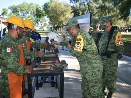 Sedena destruye armas en Tamaulipas