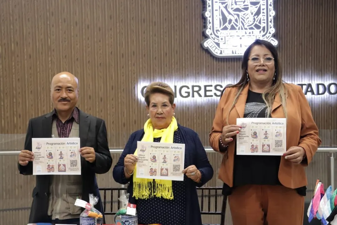 En el Congreso del estado de Puebla se dio a conocer el festival artístico “Atlixco Orgullo Incluyente 2025”