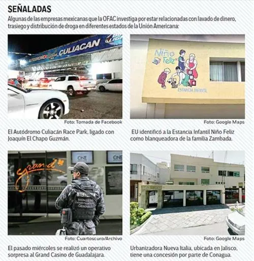 En lista negra de EU, 305 empresas; investiga a 378 personas