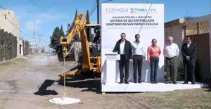 RMV inaugura ampliación del sistema de alcantarillado sanitario de San Pedro