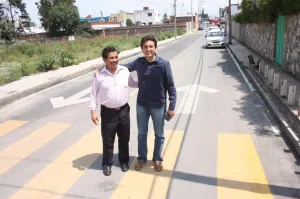 Supervisa obras presidente de San Pedro Cholula