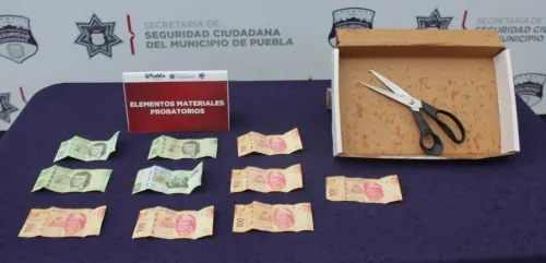 Detuvo policía municipal de Puebla a hombre por robo a negocio