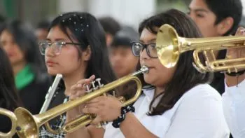 Preside José Luis Nájera entrega de instrumentos planteles 13 y 21 del Cobaep en la ciudad de Puebla