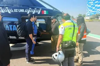 Gobierno de Puebla realiza con éxito un traslado aéreo de órgano donado a CDMX
