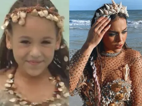 Danna Paola revive a ‘Amy, la niña de la mochila azul’, pero como una sirena muy sensual