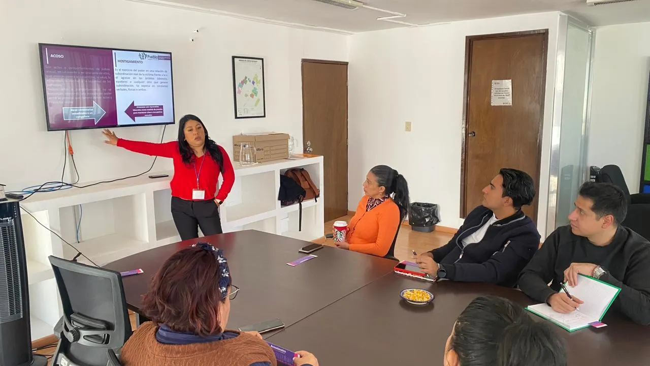 Comparte SISG con personal del Ayuntamiento de Puebla herramientas para diferenciar el acoso y el hostigamiento