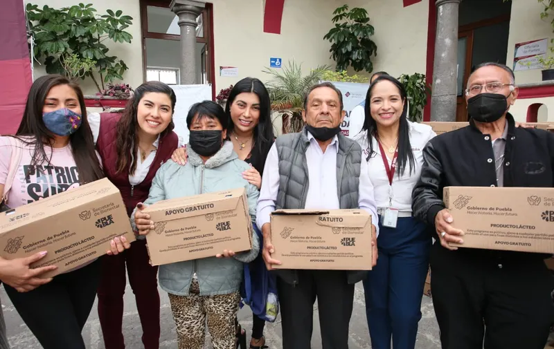 Entrega de producto lacteo