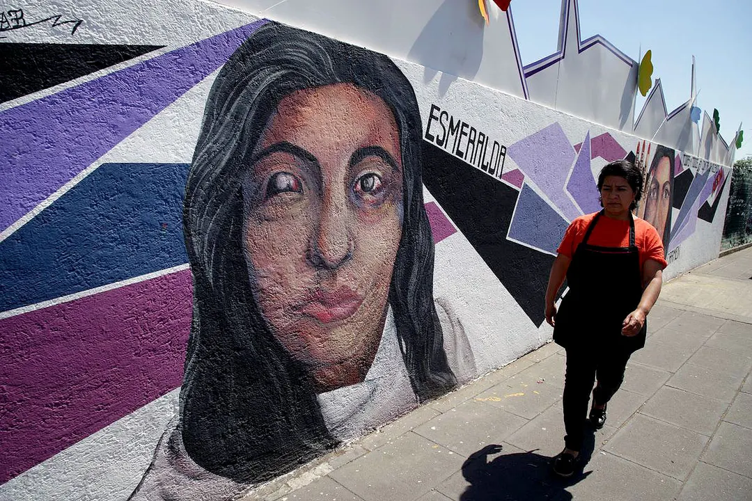Mural Contra La Violencia Acida Puebla