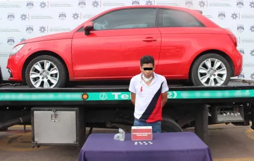 Detuvo policía municipal de puebla a el bora, presuntamente dedicado al robo a transeúnte