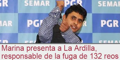 Marina presenta a La Ardilla, responsable de la fuga de 132 reos en Piedras Negras