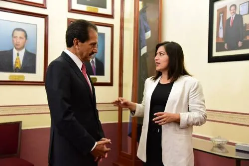 AEO y Claudia Rivera sostienen reunión; acuerdan trabajar de manera conjunta por Puebla y la BUAP