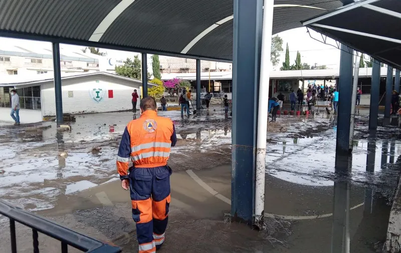 Limpieza de ciudad por lluvias