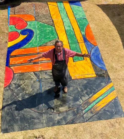 José Lazcarro inaugurará uno de los murales en acero esmaltado más grandes de México