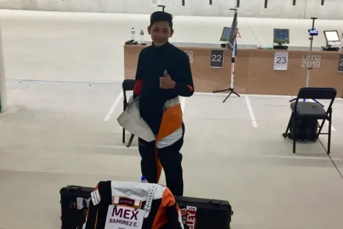 Mexicano Edson Ramírez gana plata en rifle de aire de Lima 2019