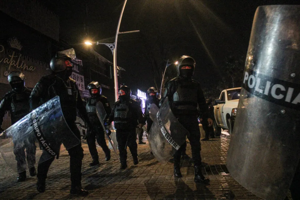 Operativo en bares y antros de Puebla