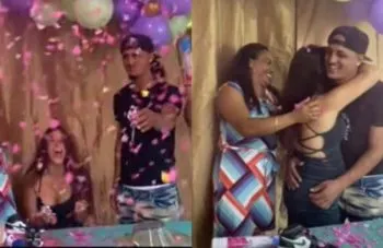 Reacción de un joven padre por no lucir feliz en revelación de género de su bebé genera revuelo