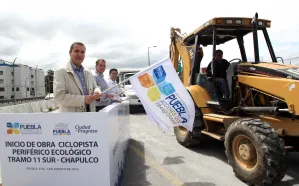 Supervisa RMV ciclopista y corredor Puebla-Cholula del Periférico