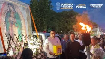 Antorcha Guadalupana llega a Atlixco con mensaje de apoyo a migrantes