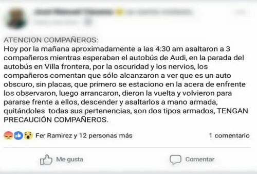 Trabajadores de Audi denuncian asalto