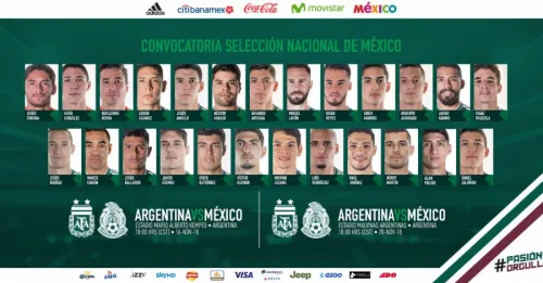La Dirección de Selecciones Nacionales da a conocer los convocados para los amistosos ante Argentina