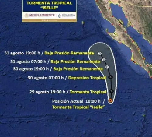 Tormenta ‘Iselle’, mantendrá fuertes lluvias para BCS