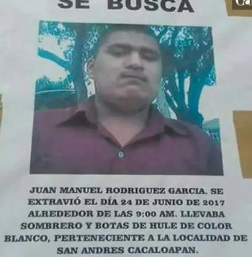 Comienzan búsqueda de Juan Manuel Rodríguez García desaparecido en Tepanco