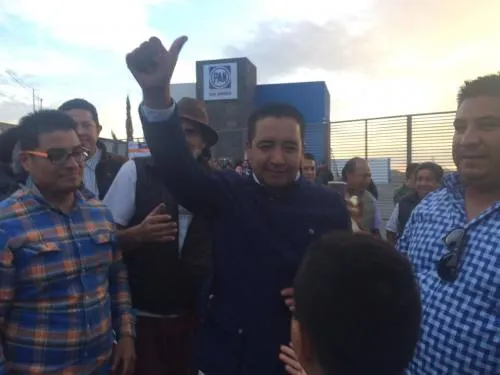 Edmundo Tlatehui, candidato por el PAN a la alcaldía de San Andrés Cholula