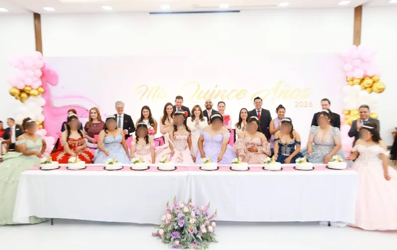 Ceci Arellano acompaña a diez jóvenes de la Casa del Adolescente en su festejo de quince años