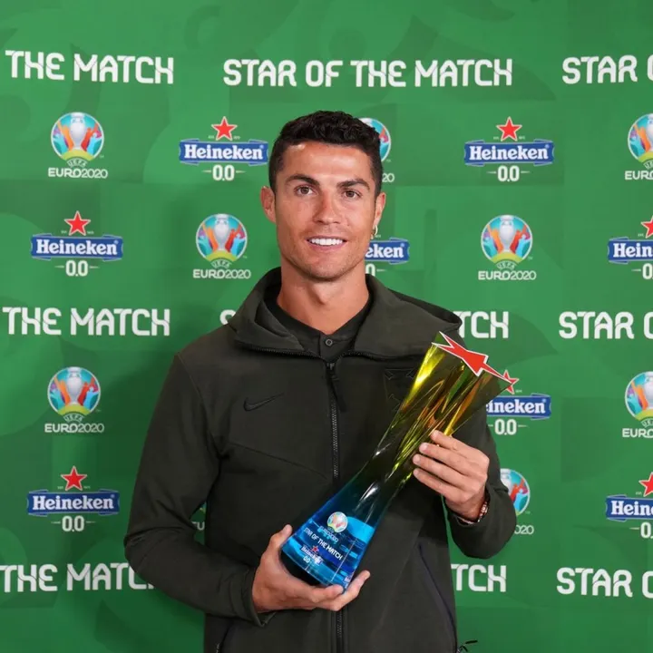 Cristiano Ronaldo se convirtió en el máximo anotador de la Eurocopa