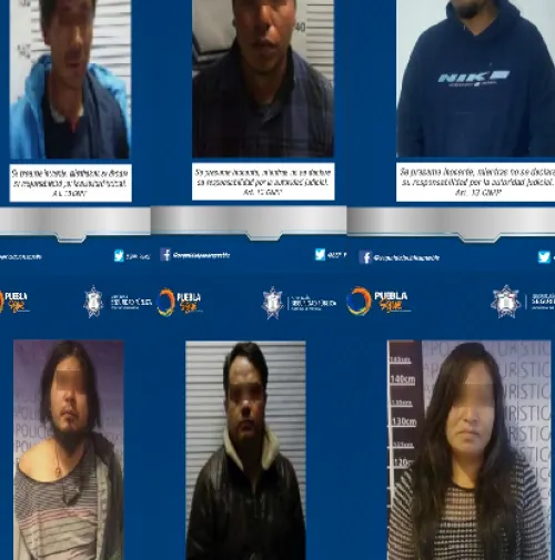 Policía estatal aseguró a ocho personas por la comisión de distintos hechos ilícitos