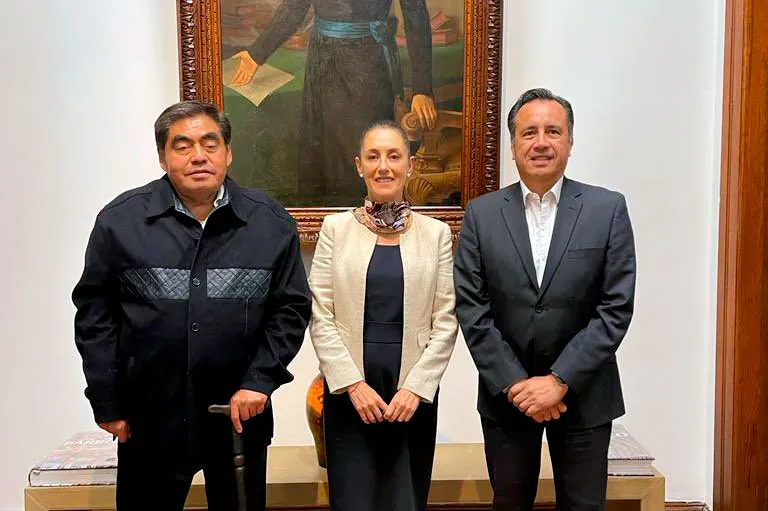 Miguel Barbosa Claudia Sheinbaum Cuitlahuac Garcia
