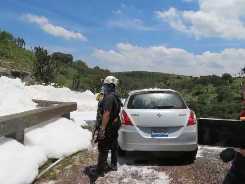 Aún sin localizar hombre que cayó a canal de Valsequillo mientras se tomaba fotos